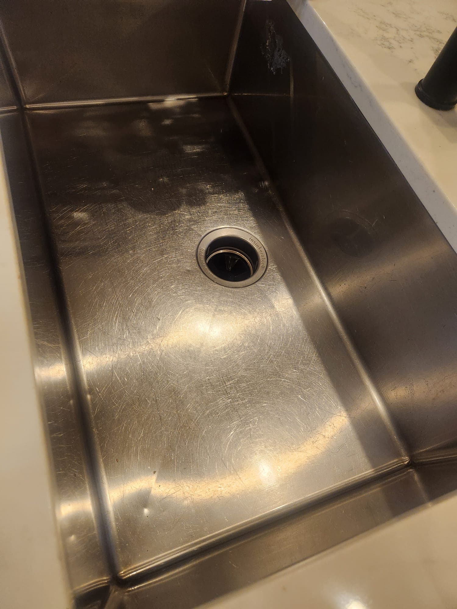 Kitchen sink after home cleaning service